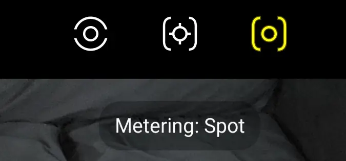 spot metering icon 